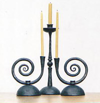 wrought iron candle holders